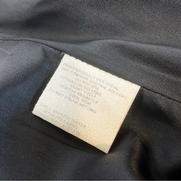 Vintage Jessica McClintock for Gunne Sax Black Satin & Pink Strapless Bo… - Picture 9 of 10